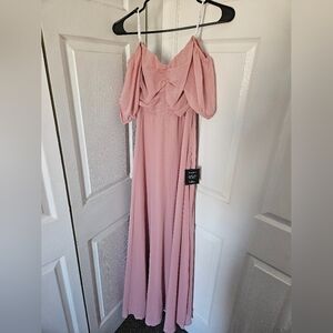 Off the shoulder puff sleeve dress